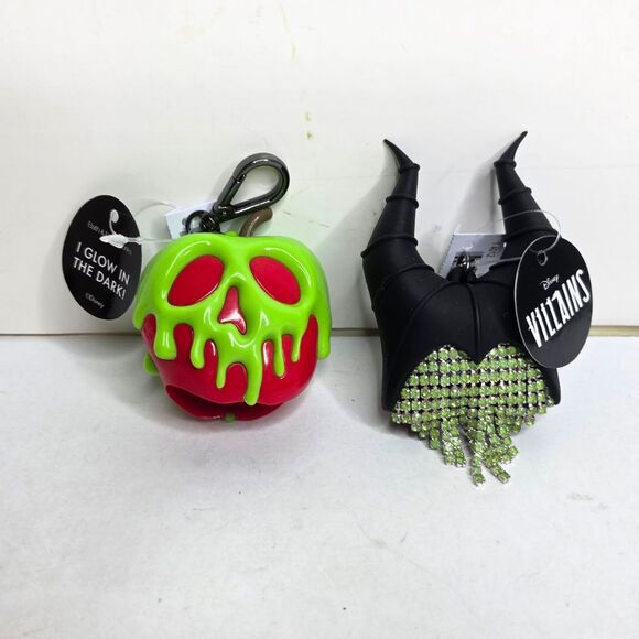 Disney Villains Maleficent & Poison Apple Bath Body Works Hand Sanitizer Holders - Picture 1 of 8